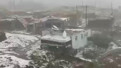 Fırtına ve dolu dehşeti: 20’den fazla evin çatısı uçtu