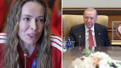 Cumhurbaşkanı Erdoğan’dan Eda Erdem’e sürpriz soru: Milli kaptanın yanıtı yüzleri güldürdü