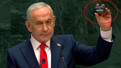 BM kürsüsünde dünyayı bu cihazla tehdit etti: Netanyahu'ya protesto şoku dünya gündeminde!