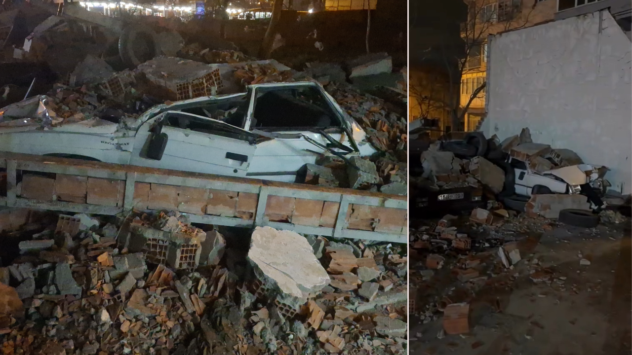 Yoğun fırtına hayatı kabusa çevirdi! Onlarca araç hurdaya döndü, çatılar uçtu...