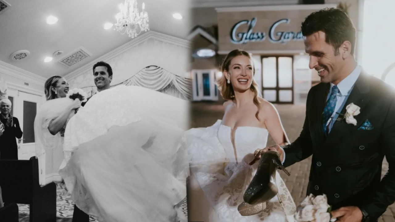 Fırtınalı aşkta mutlu son! Oyuncu Yasemin Allen ve sevgilisi 'Amerikalı Aynasız' evlendi