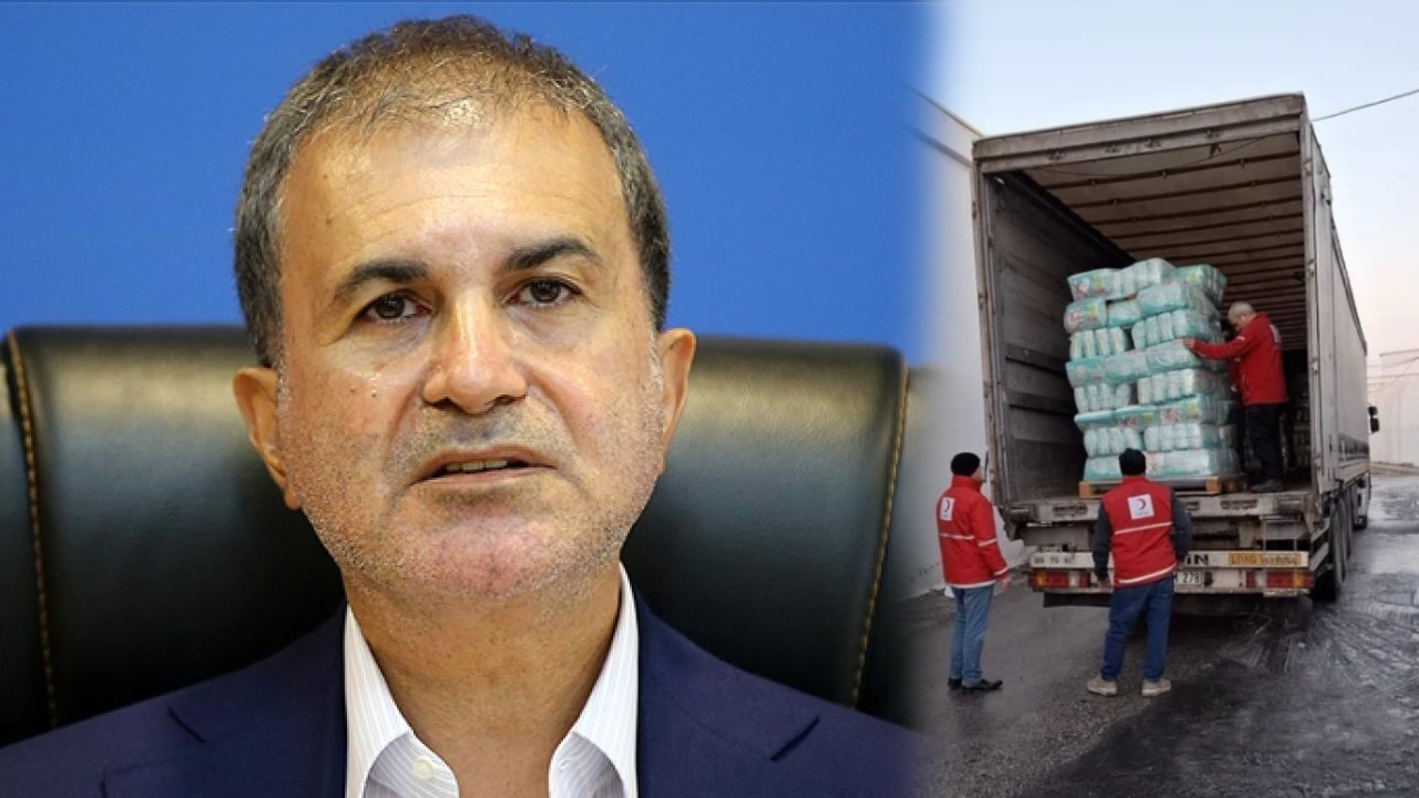 Türkiye'den Aynularab için 11 tır insani yardım! AK Parti Sözcüsü Çelik'ten yardım mesajı: "Kesintisiz devam edecek"
