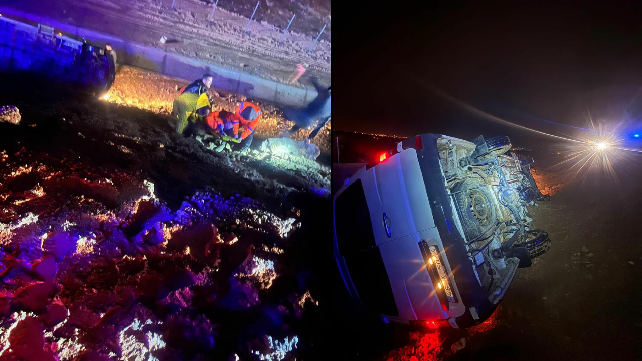 Korkunç kaza! Servis minibüsü uçuruma yuvarlandı: Çok sayıda yaralı var