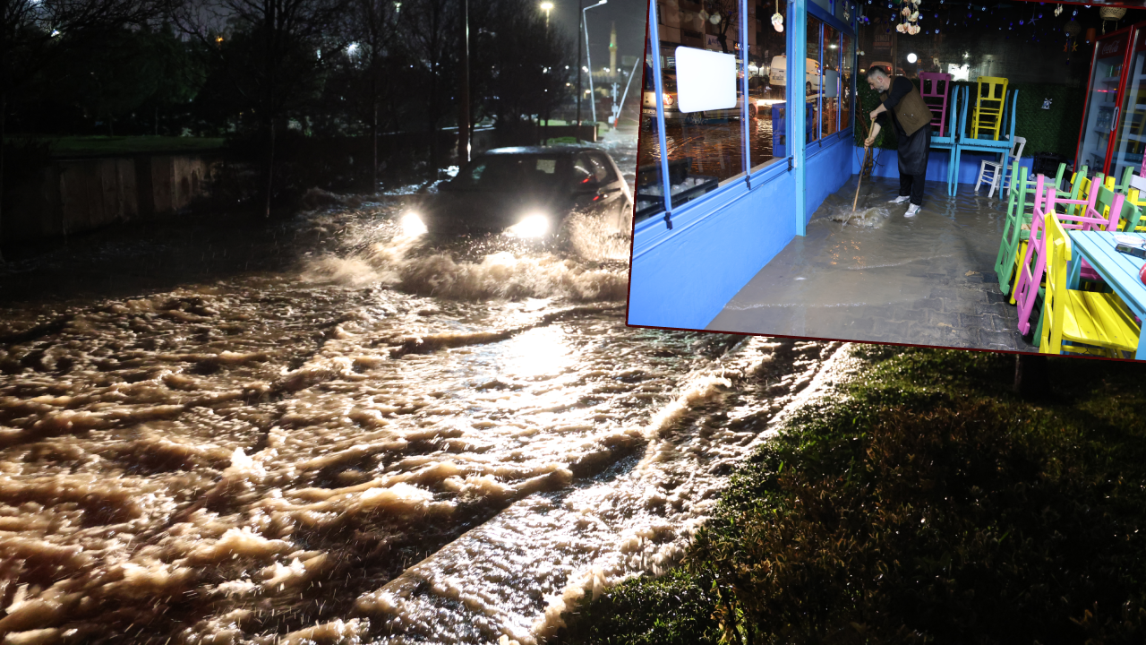 Kent sular altında kaldı! Sağanak çileye döndü