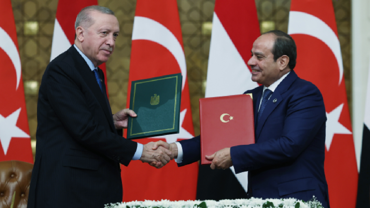 Erdoğan ve Sisi’den ortak basın toplantısı: Ortak gündemimiz Filistin davası