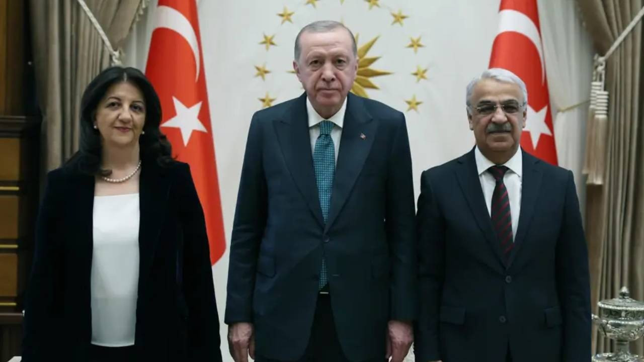 Cumhurbaşkanı Erdoğan ile görüşmenin ardından DEM …