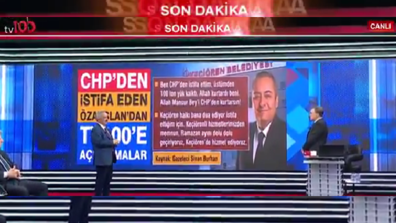Keçiören Belediye Başkanı Mesut Özarslan’dan tv100’e özel açıklamalar: Üstümden 100 ton yük kalktı; Allah Mansur Bey’i CHP’den kurtarsın!