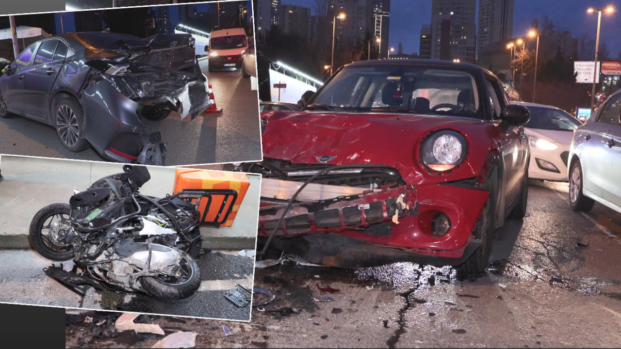 İstanbul'da zincirleme kaza! Fenalaşan sürücü ortalığı savaş alanına döndürdü