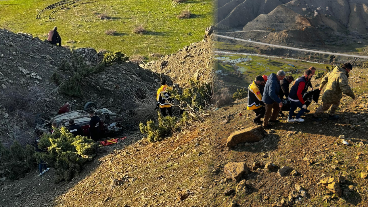 Feci kaza! Otomobil şarampole yuvarlandı: Ölü ve yaralı var