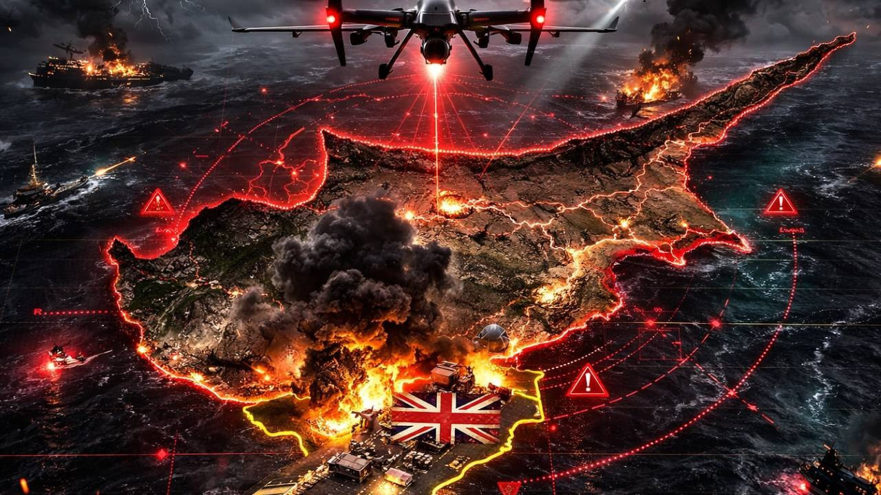 Kıbrıs'ta büyük panik! İngiliz üssünde dron alarmı