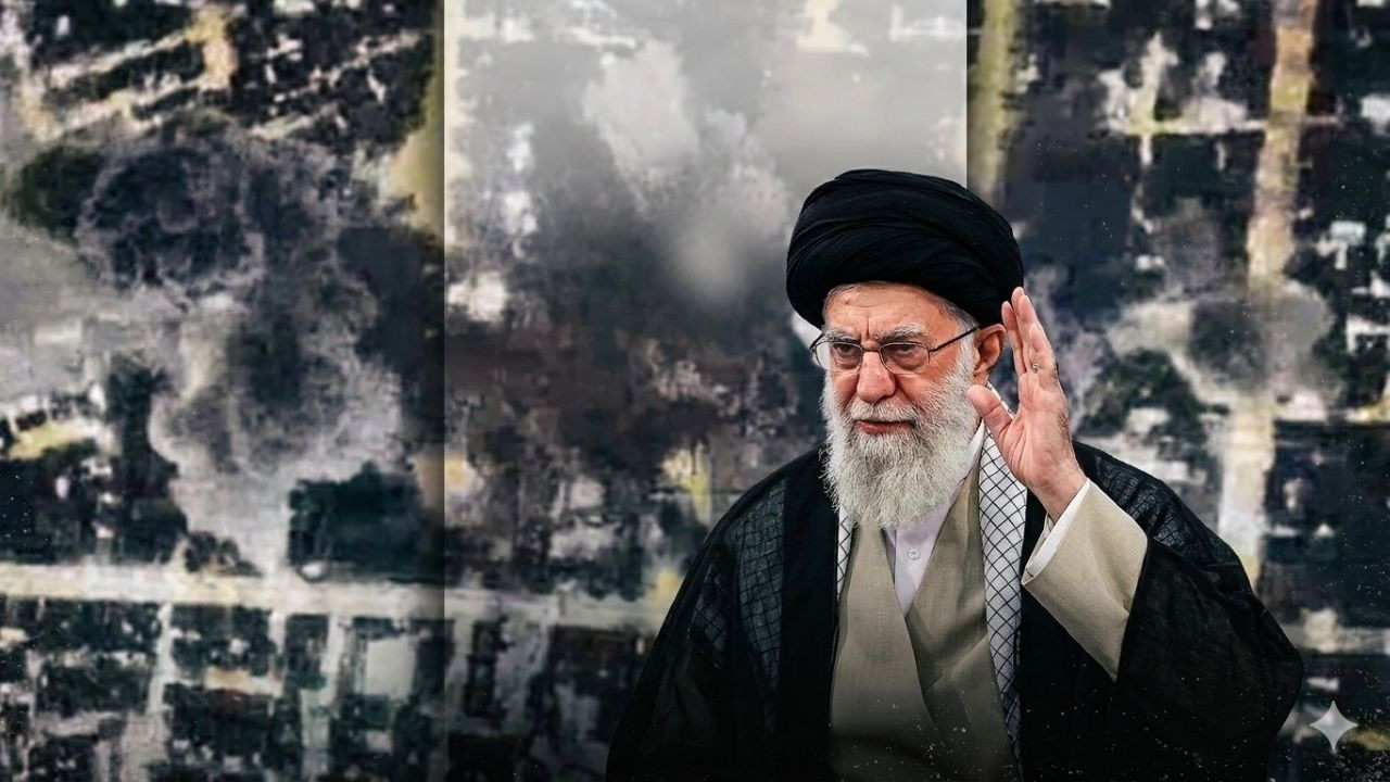 İsrail 50 savaş uçağıyla saldırdı! İşte Hamaney'in konutu böyle vurulmuş