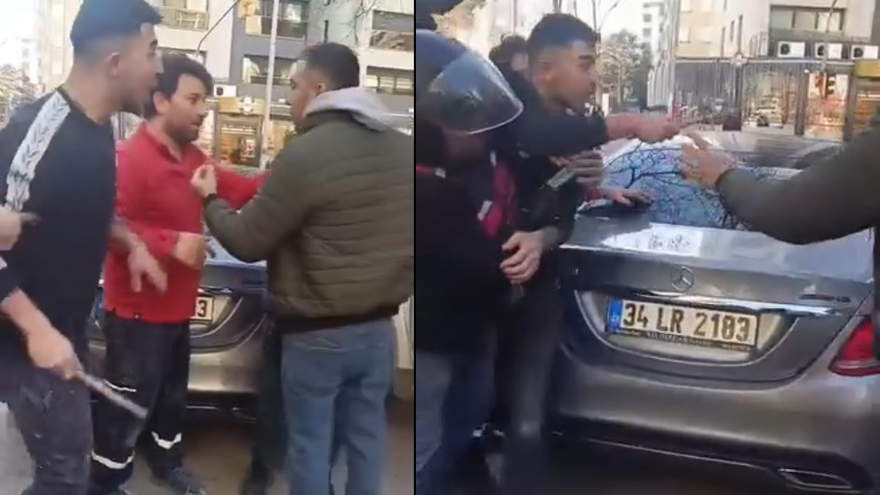 Kadıköy'de dehşet!Şoföre demir çubukla saldırdılar