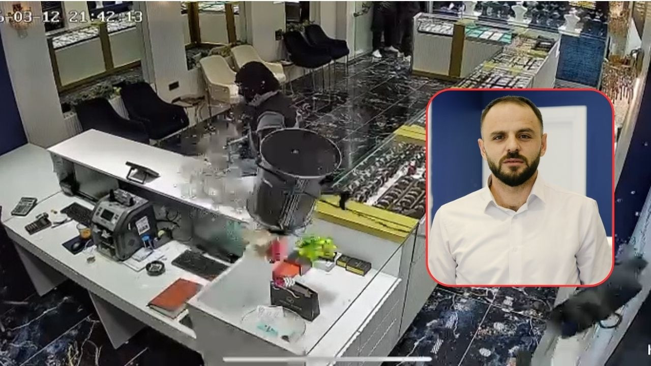 Kuyumcuda gergin anlar! Soygunda yer alan çay kazanı detayı kameraya yansıdı