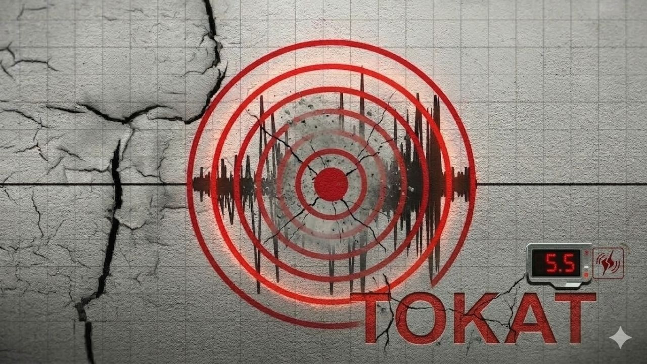 Tokat'ta 5.5 büyüklüğünde deprem! Korkutan deprem güvenlik kamerasına yansıdı