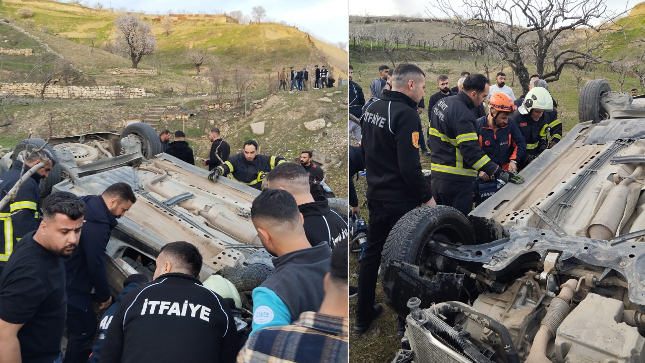 Araç şarampole yuvarlandı: Baba ve kızdan acı haber!