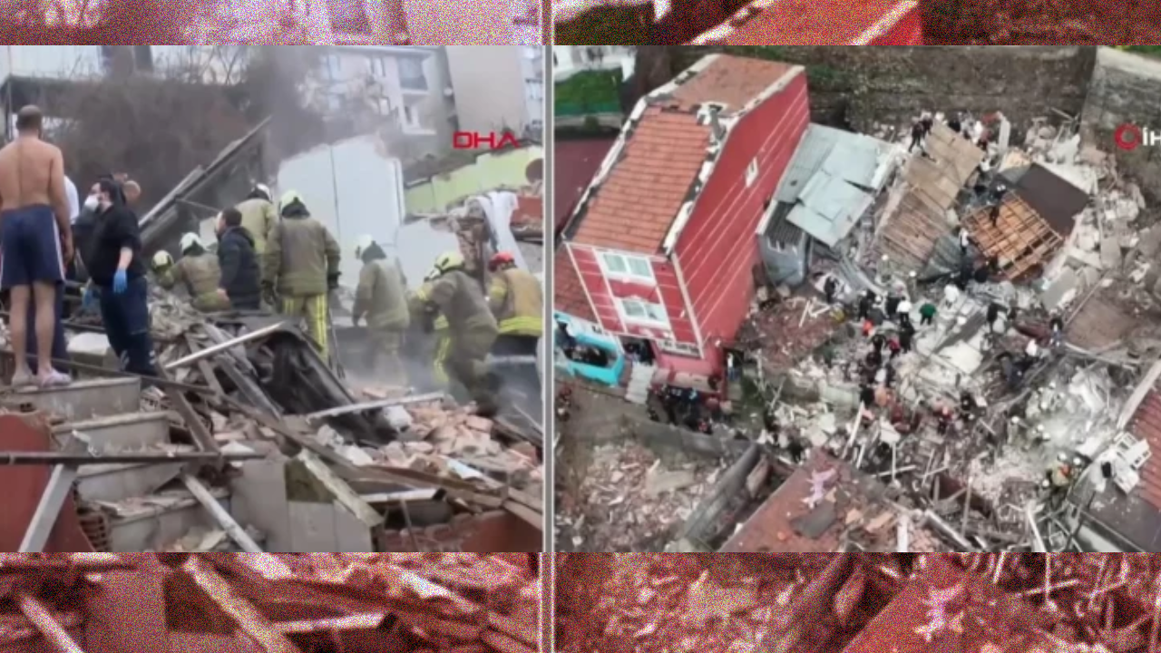 İstanbul Fatih'te 2 bina çöktü! Enkaz altındaki 5 kişi kurtarıldı