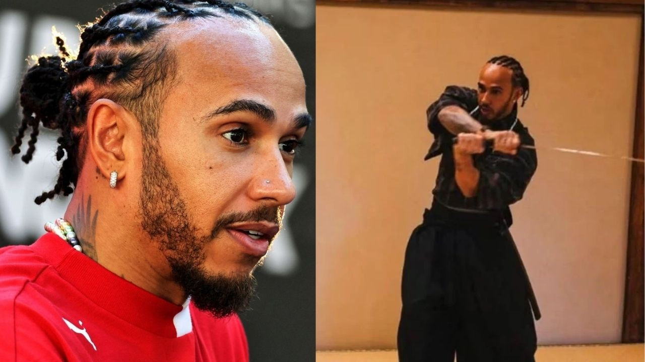 Formula 1'in dünyaca ünlü pilotundan pist dışı şov! Bu kez kılıcını çekti