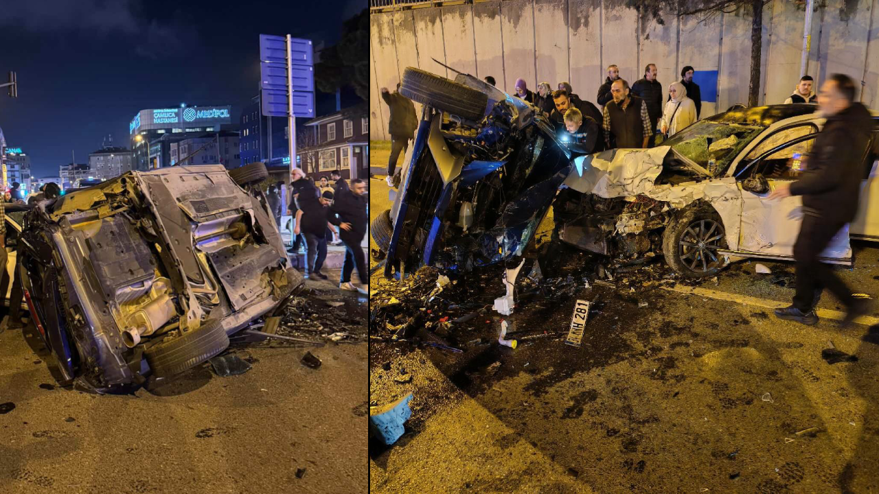 İstanbul'da korkunç kaza! Kafa kafaya çarpıştılar: Ölü var