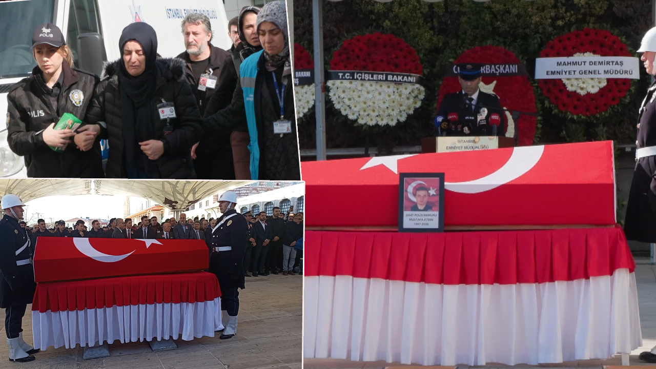 Kazadan acı haber gelmişti! Şehit polis memuru Mustafa Aydın gözyaşlarıyla toprağa verildi