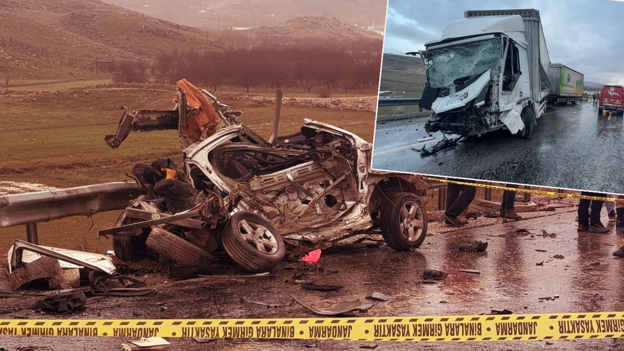 Katliam gibi kaza! Otomobil ile TIR çarpıştı: Çok sayıda ölü ve yaralı var