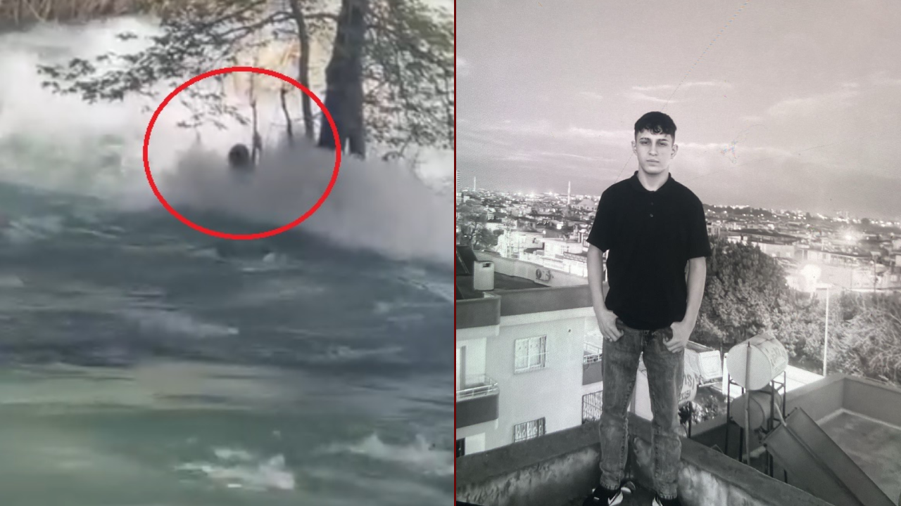 Berdan Çayı'na atlayarak kaybolmuştu! Gencin son görüntüleri ortaya çıktı