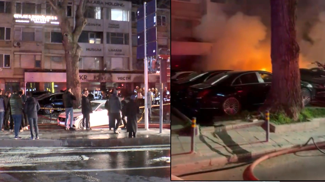 Beşiktaş'ta kabus! Araç kiralama şirketindeki lüks araçlar yandı