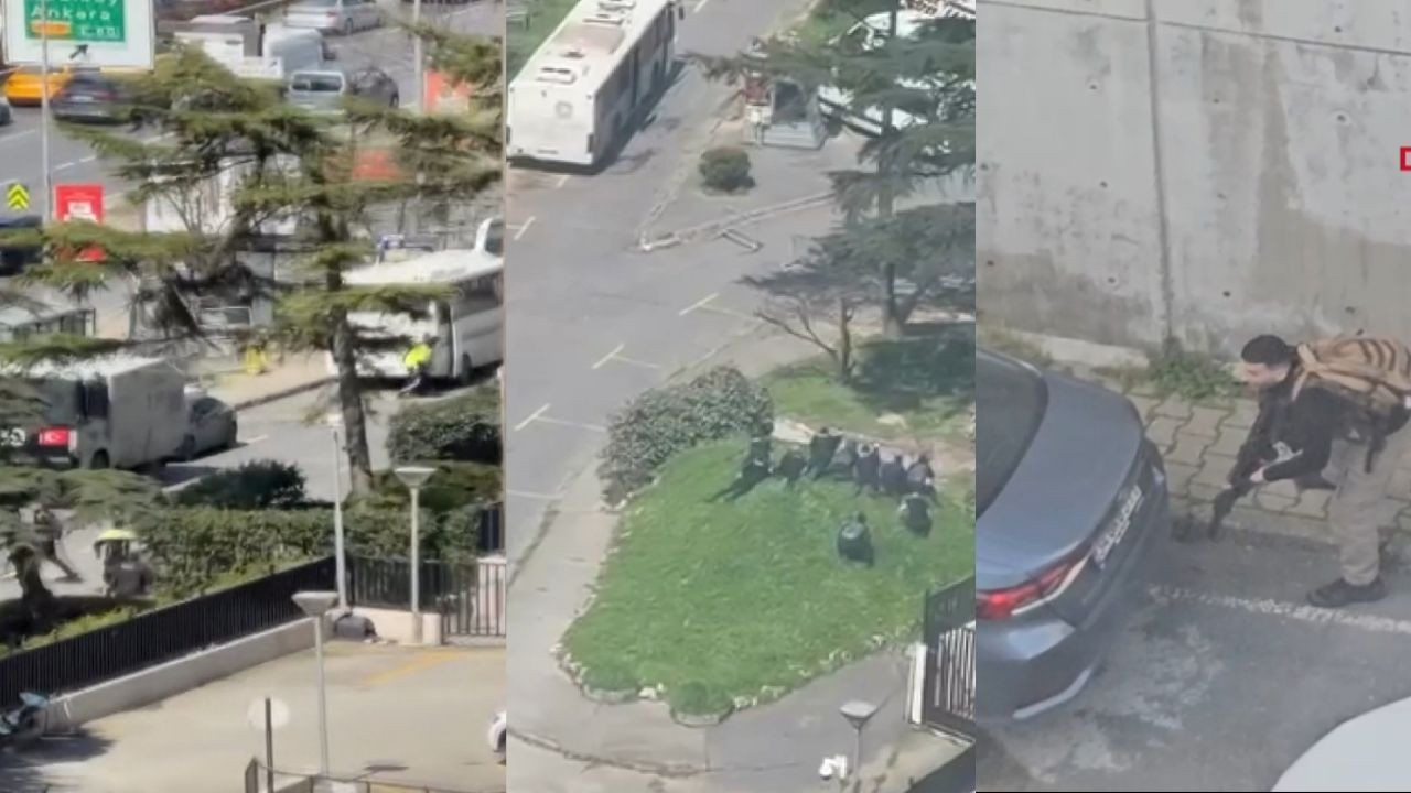 İsrail Konsolosluğu önünde silahlı çatışma: 2 polis yaralandı! İzmit'ten kiralık araçla gelmişler