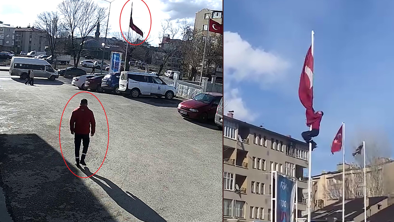15 metrelik direğe tırmandı! Hiç düşünmeden canını hiçe saydı