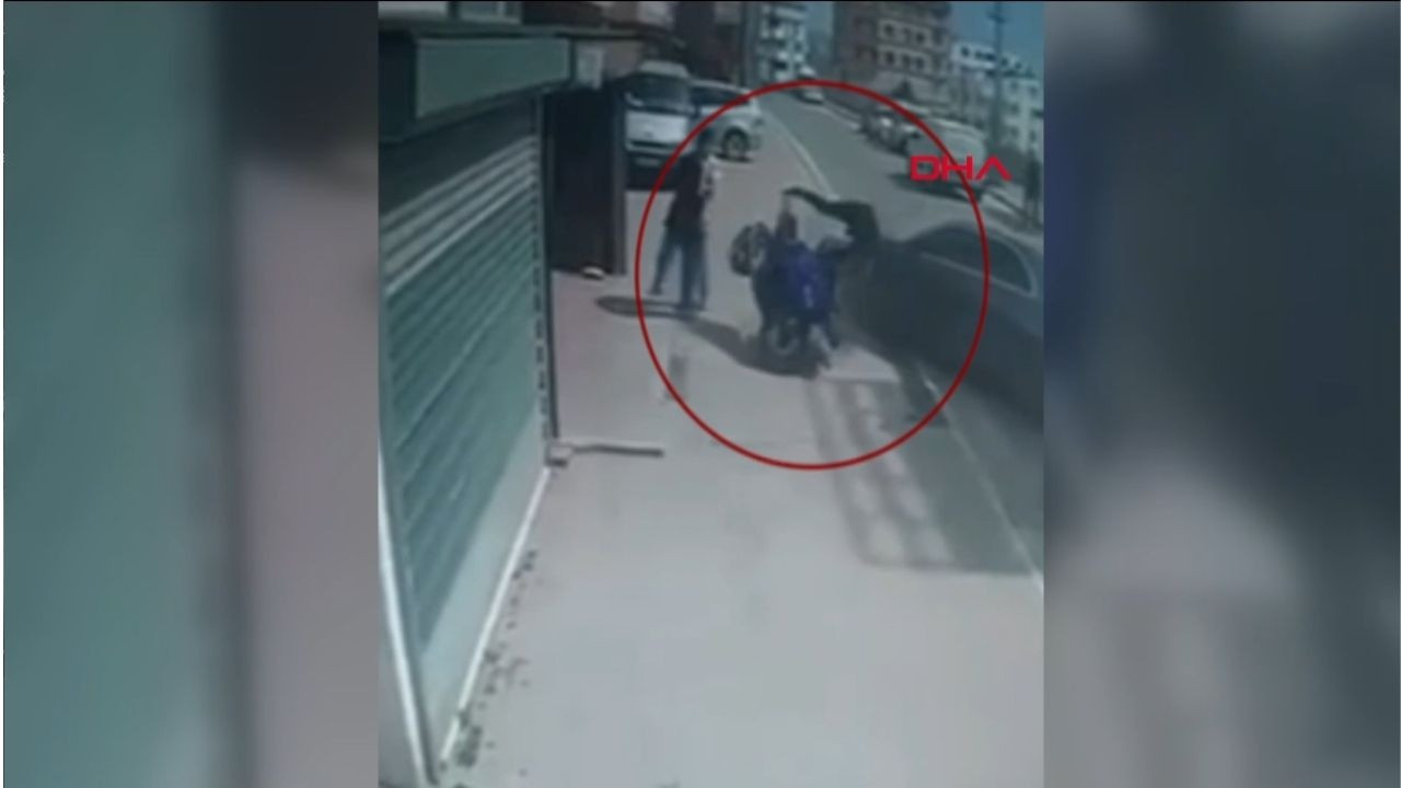 Kocaeli’de dehşet anları: Tartıştığı motosikletliye otomobiliyle çarptı