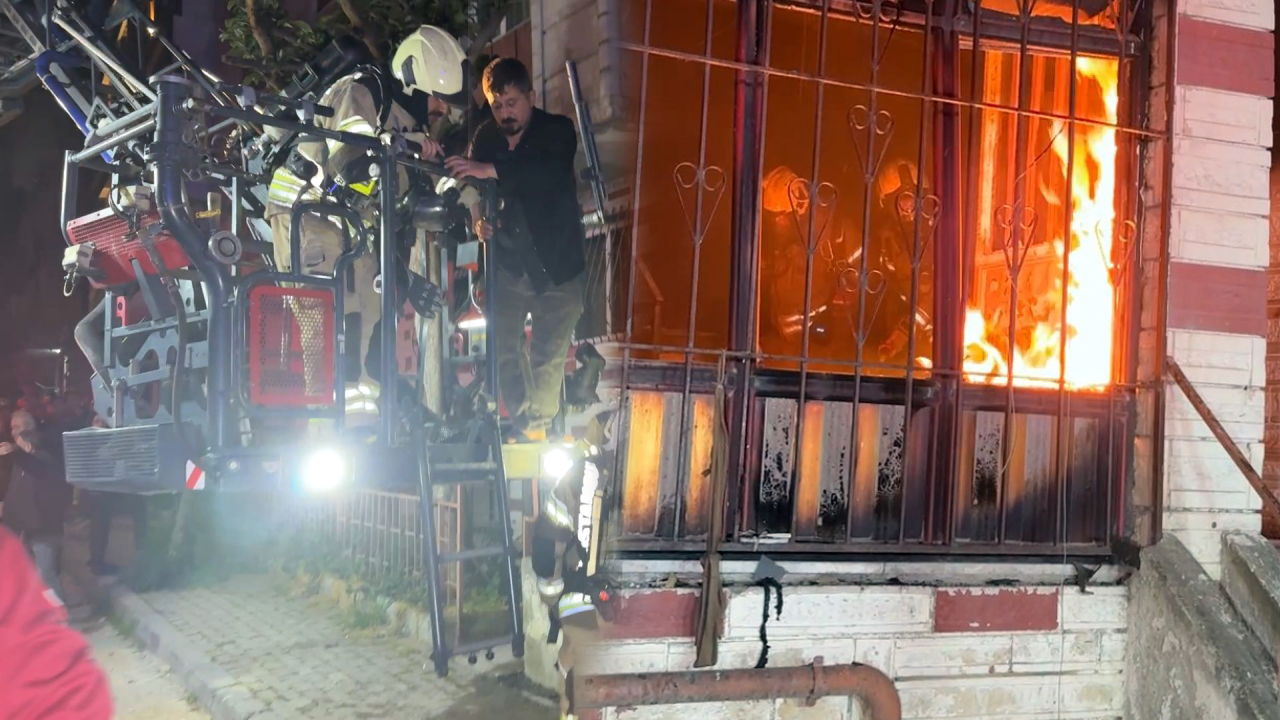İstanbul'da korkutan yangın! 4 katlı binada mahsur kalan 20 kişi kurtarıldı