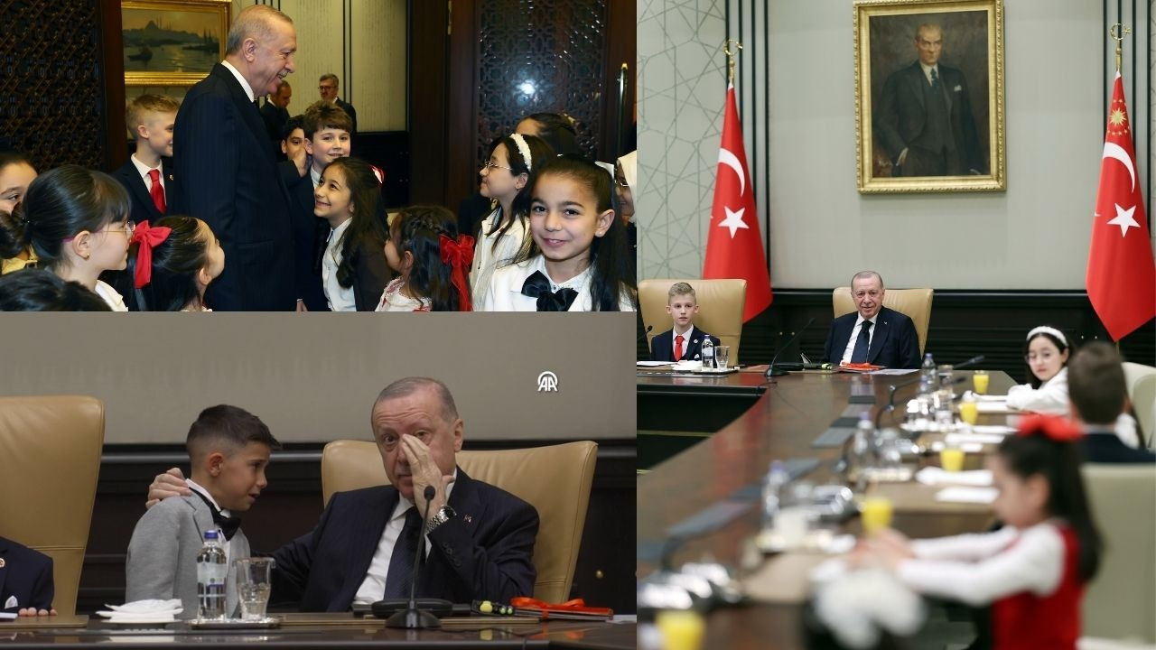 Beştepe'deki 23 Nisan kutlamasında duygusal anlar: Cumhurbaşkanı Erdoğan’dan çocuklara: Hayalleriniz için çalışıyoruz