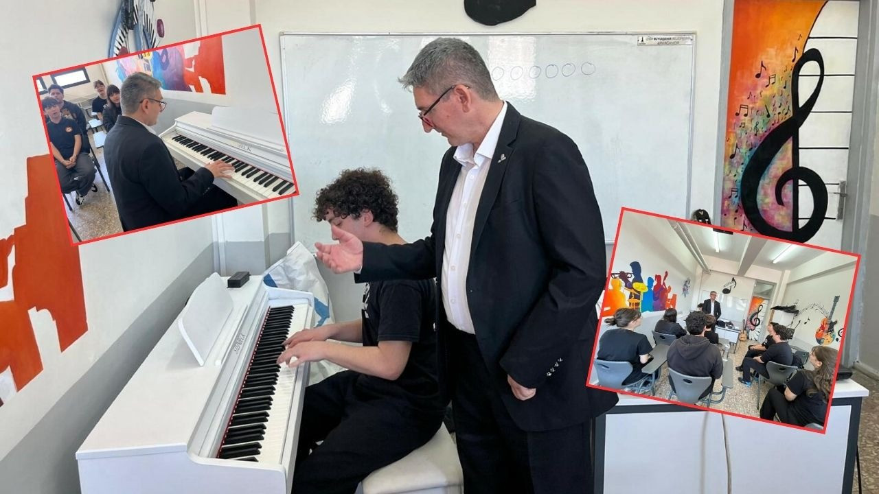 Beyin kanamasına rağmen müziğe tutundu: Onur öğretmen öğrencilerine ilham oldu