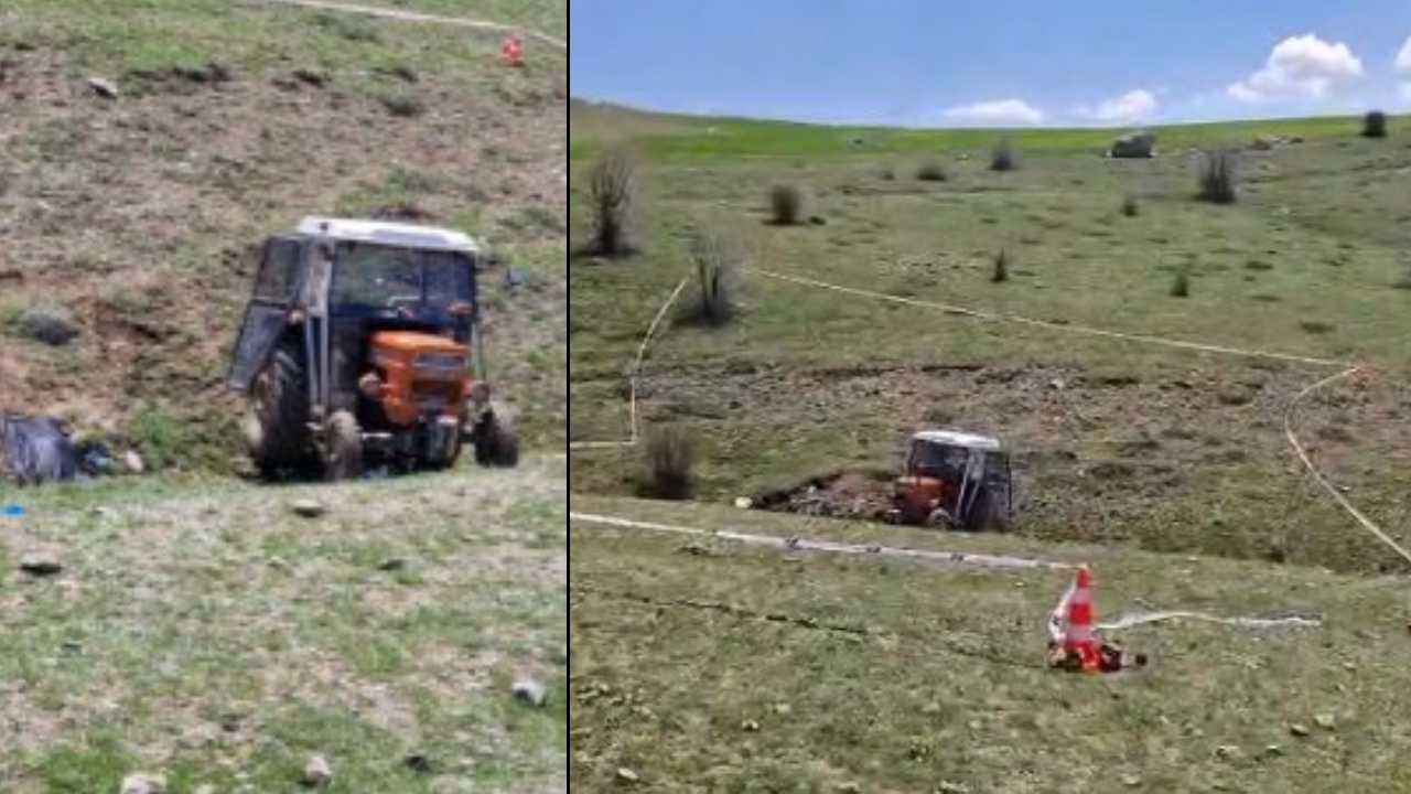 Feci kaza! Traktör, dere yatağına devrildi: Ölü ve yaralı var