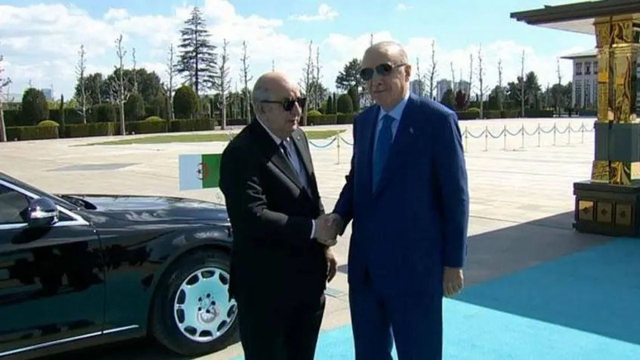 Cumhurbaşkanı Erdoğan, Cezayir Cumhurbaşkanı Tebbun'u resmi törenle karşıladı