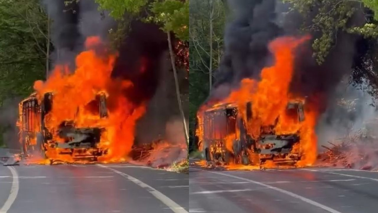 Adeta can pazarı yaşandı! Sarıyer'de İETT otobüsü cayır cayır yandı