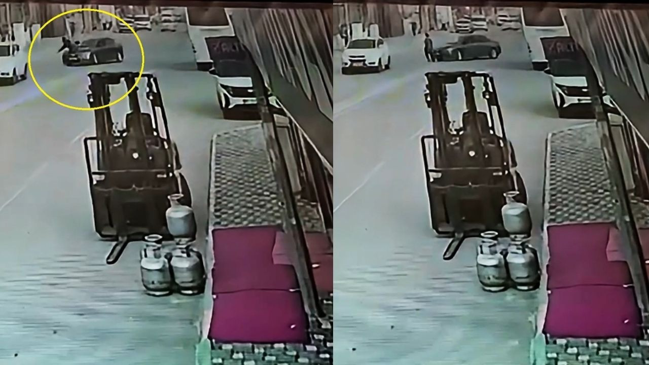 Osmaniye'de feci kaza! Otomobilin çarptığı kadın savrularak uçtu