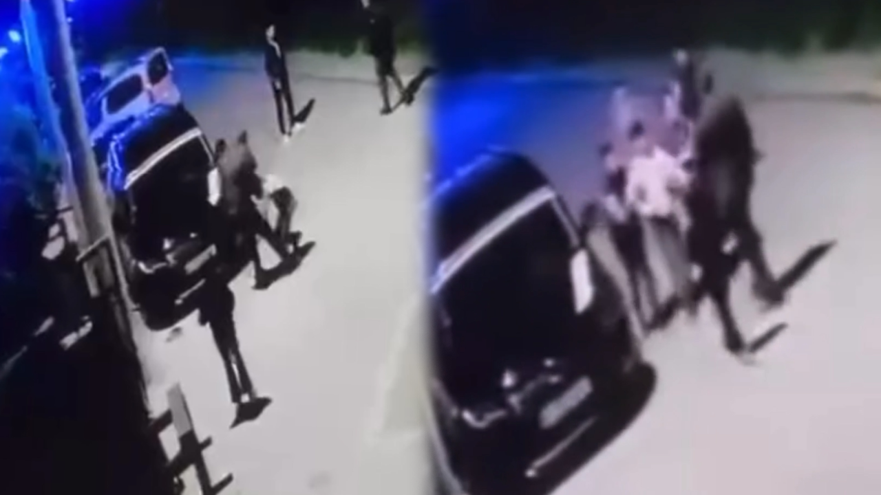 Sokak ortasında kan donduran görüntü! Küçücük çocuğu öldüresiye dövdü…