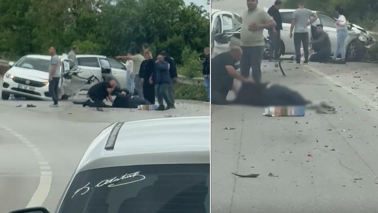 Korkunç kaza! 2 otomobil çarpıştı: Ölü ve yaralılar var