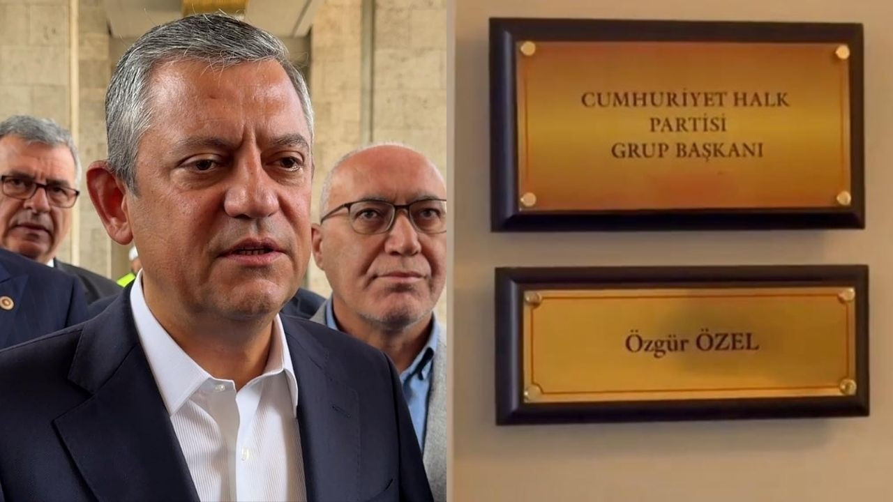 Meclis'te unvan değişikliği! Özel'in odasına yeni tabela asıldı