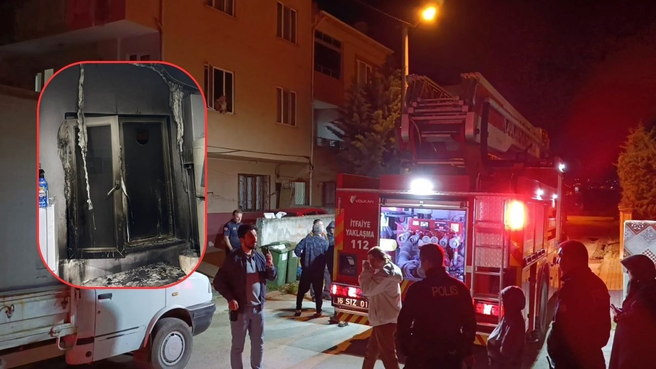 İnegöl’de eski eş dehşeti! Benzin dolu şişeyi eve attı, patlama sonrası yangın çıktı