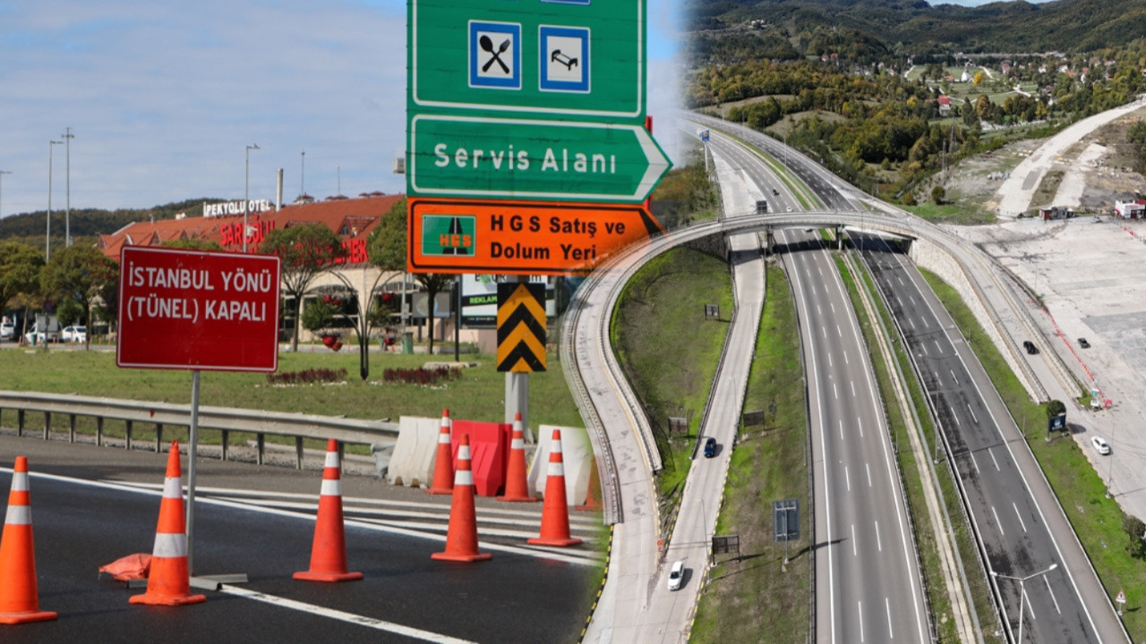 Valilik duyurdu! Sürücüler dikkat! İstanbul istikameti trafiğe kapatıldı
