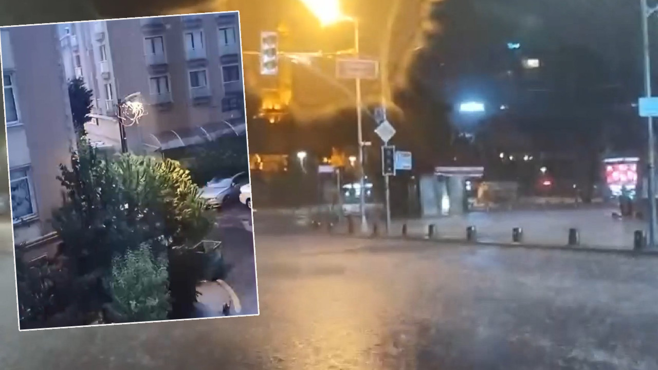 Sel ve su baskınlarına dikkat! İstanbul'u gök gürültülü sağanak vurdu