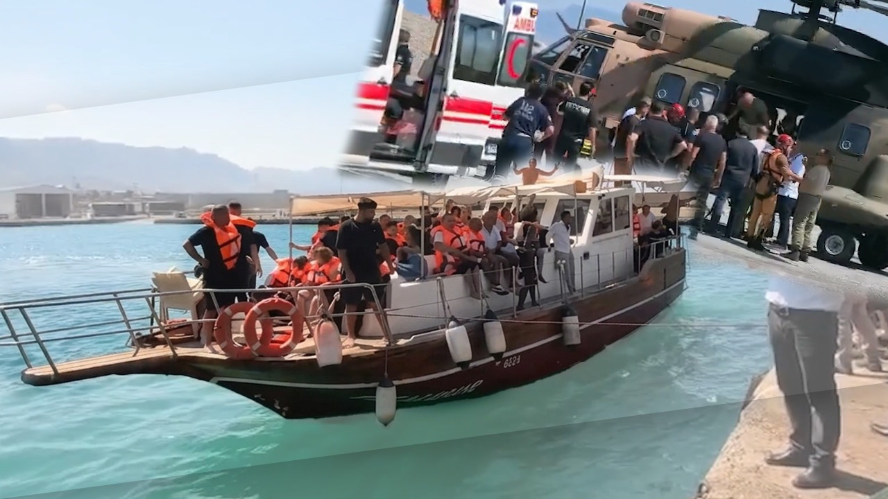 Girne açıklarında yolcu gemisi alabora oldu: Kurtarılan yaralılar limana taşınıyor