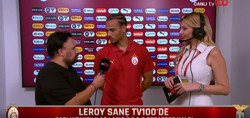Galatasaray'ın yeni transferleri Leroy Sane tv100'e konuştu: "Yeni bir şampiyonluk getirmek için buradayım"