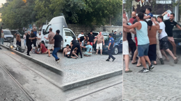 Trafikte yol verme kavgasında dehşet! Sokağı savaş alanına çevirdiler: Polis havaya ateş açarak durdurabildi