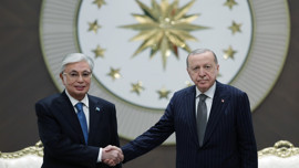 Cumhurbaşkanı Erdoğan, Kazakistan Cumhurbaşkanı Cömert Tokayev'i karşıladı