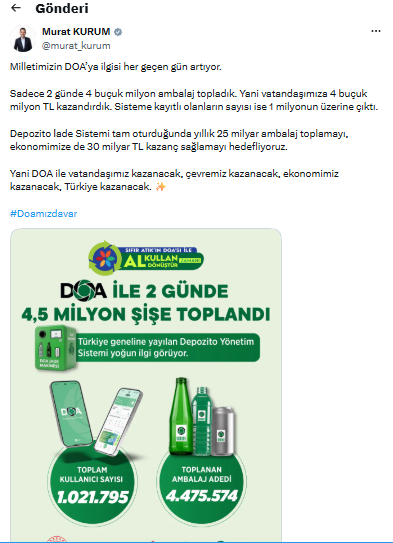 DOA'ya yoğun ilgi! 2 g&uuml;nde 4,5 milyon ambalaj toplandı - Resim : 3