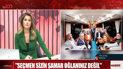 Sanat&ccedil;ı Atilla Taş, tv100'e konuştu, Ekrem İmamoğlu ve Murat Ongun'a &ccedil;ok sert &ccedil;ıktı: İmamoğlu'na desteğimiz haram olsun. Taş, İmamoğlu'nun &ouml;z&uuml;r dilemesi i&ccedil;in ise "ge&ccedil;ti borun pazarı s&uuml;r eşeğini Niğde'ye" dedi