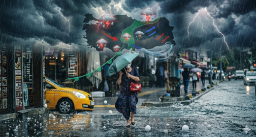 Türkiye’de sağanak alarmı! Birçok ilde dolu, sel ve su baskını hayatı felç edebilir!
