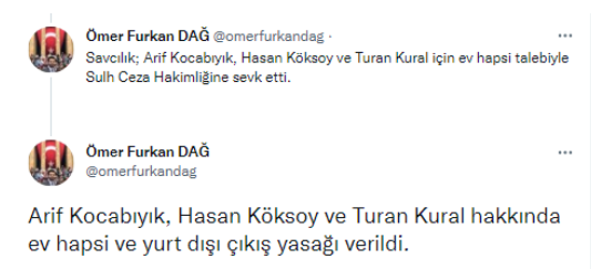 G&ouml;zaltına alınan 3 YouTuber hakkında yeni gelişme! Sokak r&ouml;portajı yapan 3 YouTuber hakkında ev hapsi kararı: &Ouml;mer Faruk Dağ, Arif Kocabıyık, Hasan K&ouml;ksoy ve Turan Kural hakkında yurt dşı &ccedil;ıkış yasağı konuldu